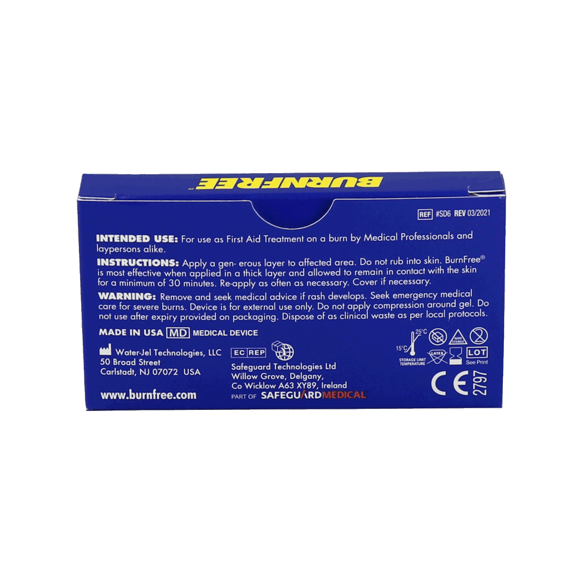 Burn Free Hydrogel Burn Gel