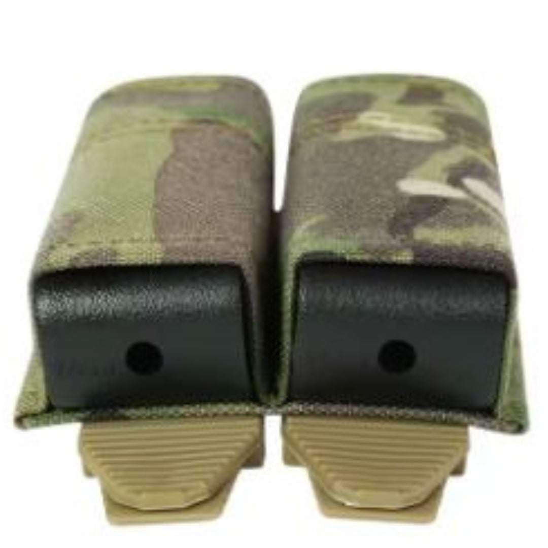 Universal Pistol MagazineUniversal Pistol Magazine Holster - DualDual magazine holster with MOLLE attachments. Fits most double stack pistol cartridge magazinesRange Gear