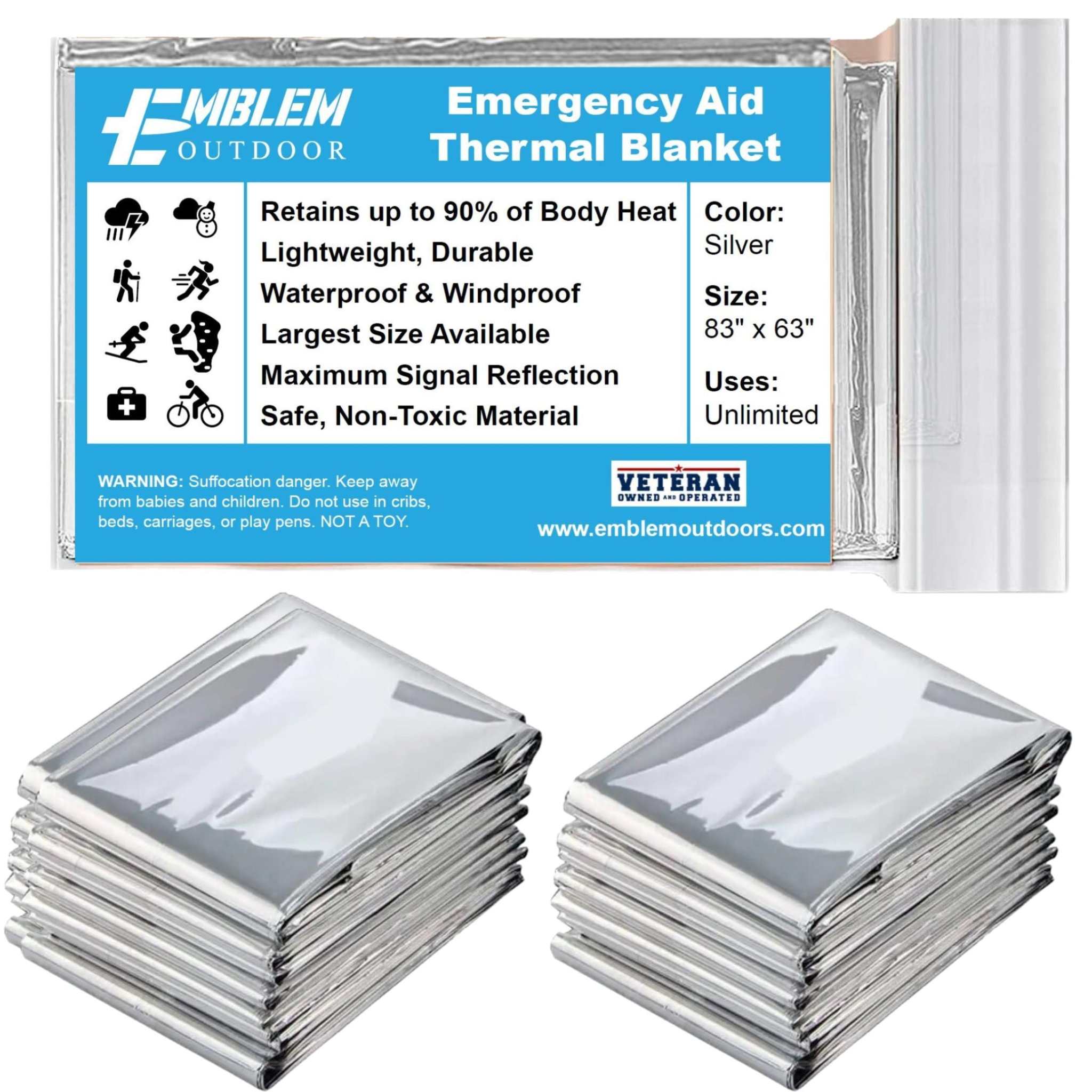 Emergency Survival KitEmergency Survival Kit | 244 Pieces | MOLLE system tactical bag | FirsBe ready for any emergency with the Emblem Outdoor First Aid Kit, designed by Marine Corps veterans and a U.S. physician. This compact yet robust kit includes essentEmergency Gear