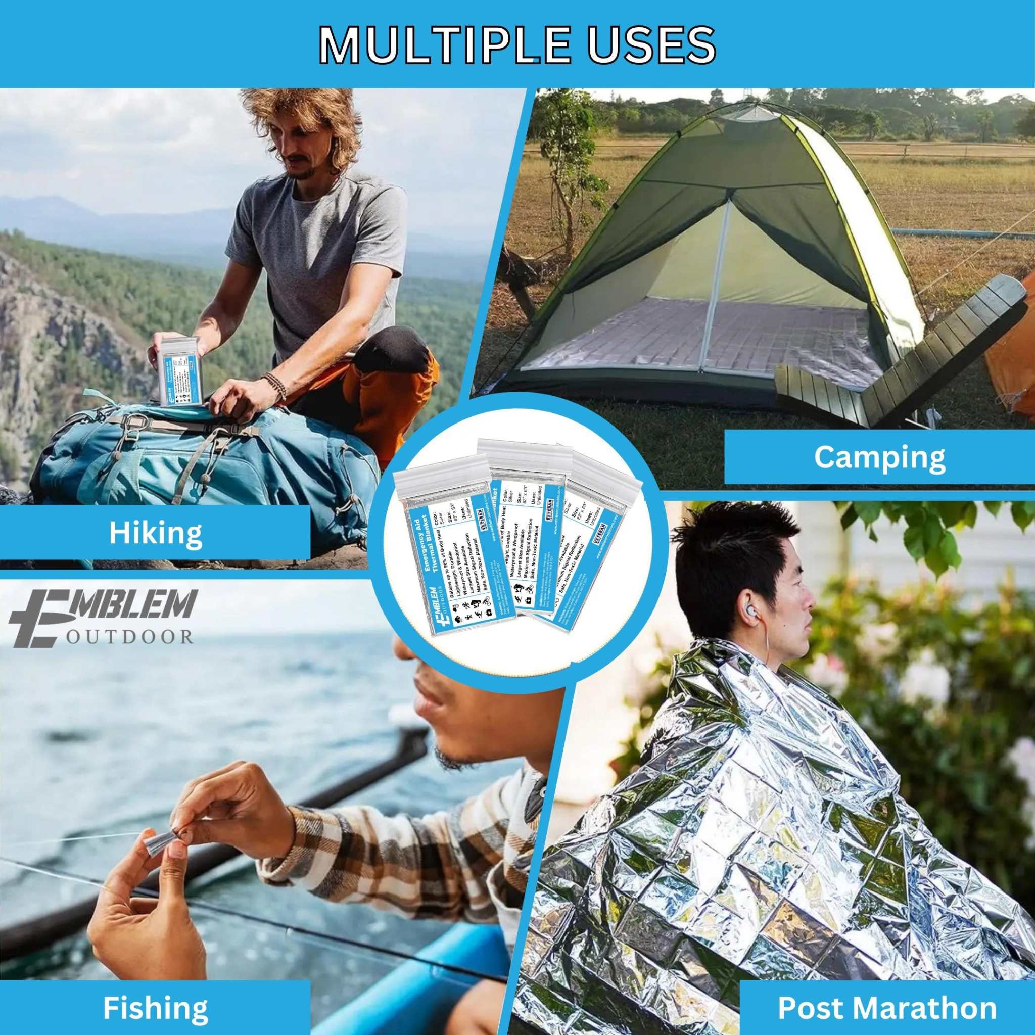 Thermal Emergency BlanketThermal Emergency Blanket for SurvivalStay warm and protected with our high-quality emergency blankets, designed for any situation where warmth is paramount. Often referred to as thermal blankets, these Emergency Gear