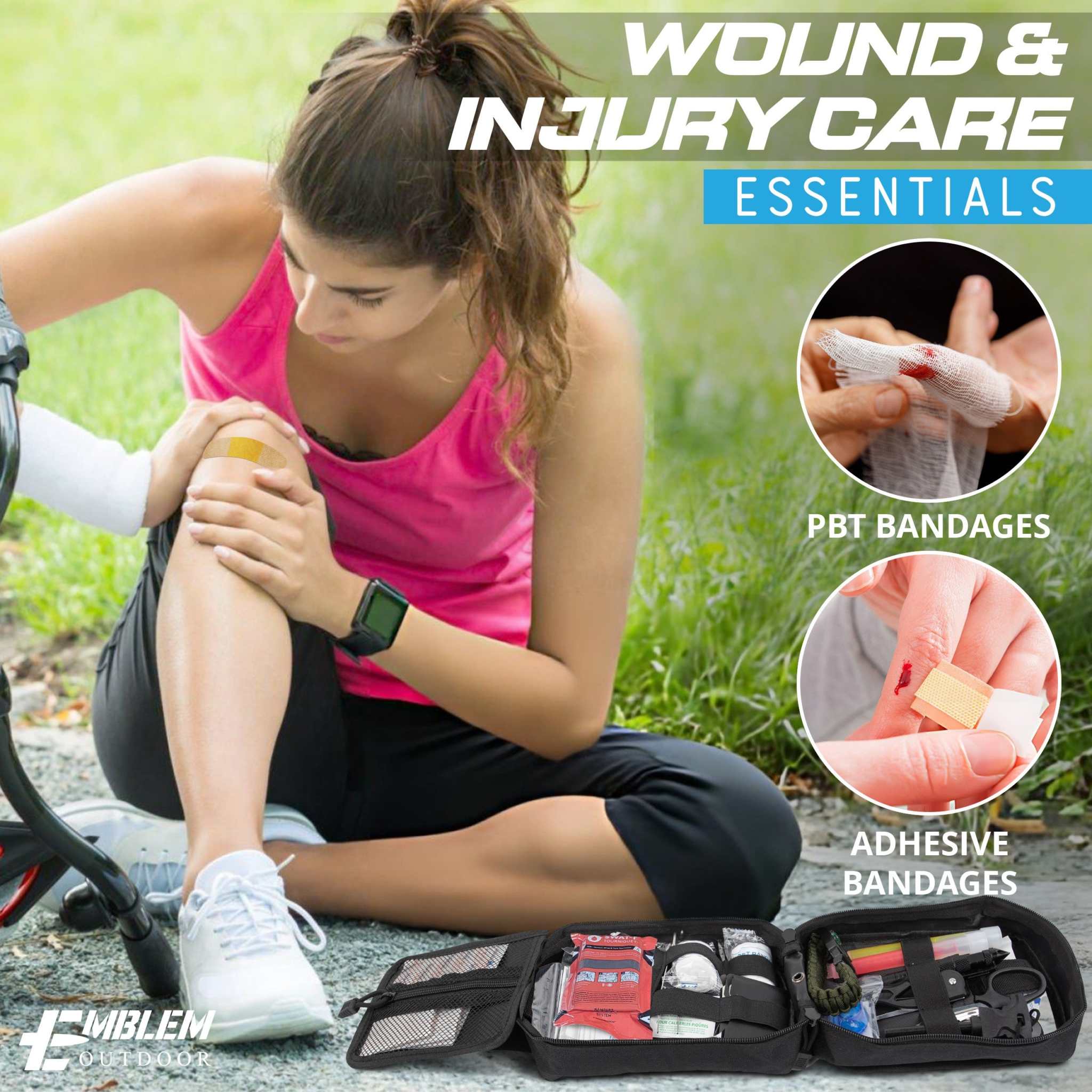 242 Piece First Aid242 Piece First Aid Survival Kit with SWAT-T Tourniquet242 PC FIRST AID SURVIVAL KIT. Ideal emergency gear for families and outdoor enthusiasts. Designed by Marine Corps veterans and a U.S. physician, this portable and rFirst Aid Kit