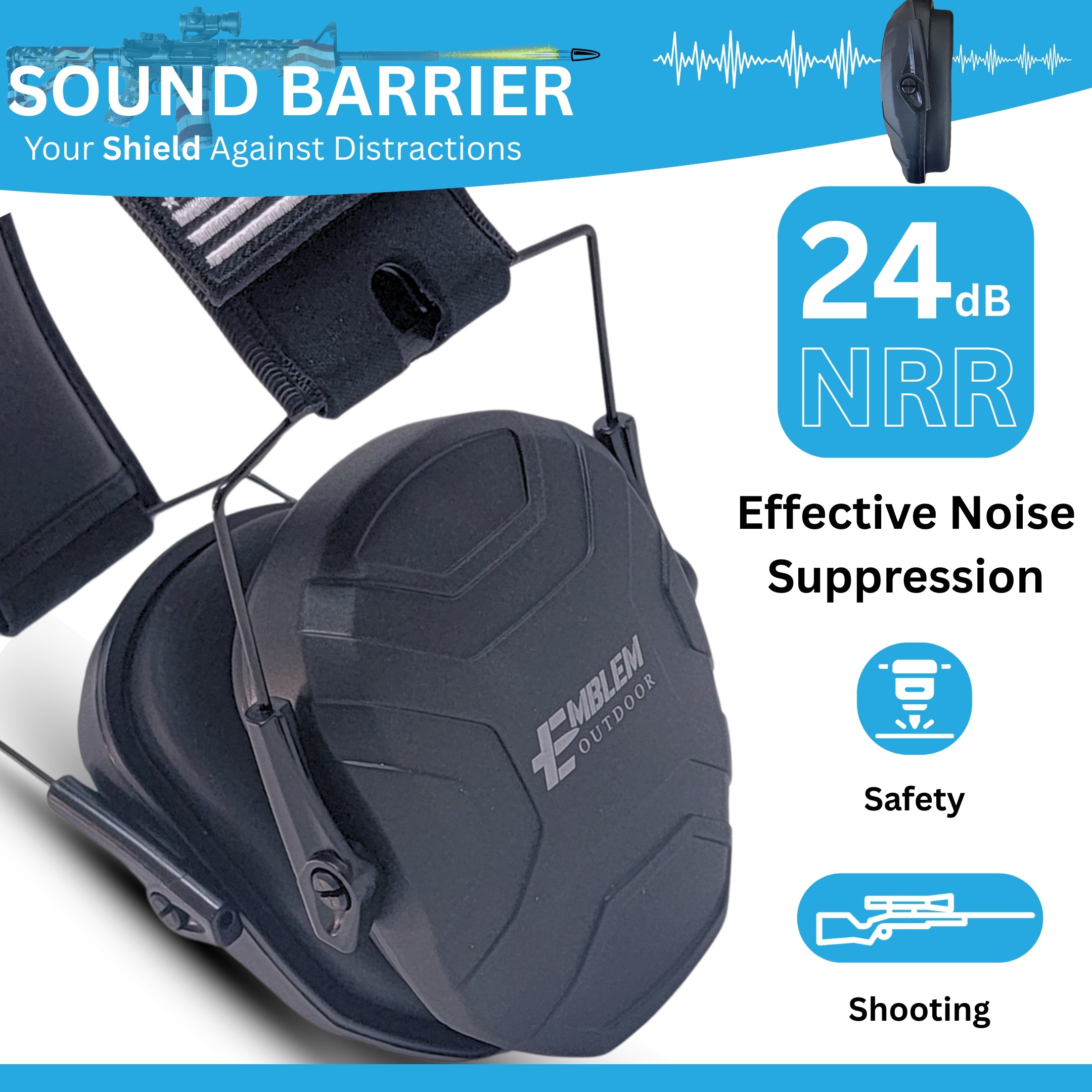 Shield XT Shooting Ear ProtectionShield XT Shooting Ear Protection & Safety EarmuffsProfessional Safety EarmuffFeatured sound dampening composite housing prevents sound from reaching your ears altogether. You will hear something, but it’s akin to tuHearing Protection