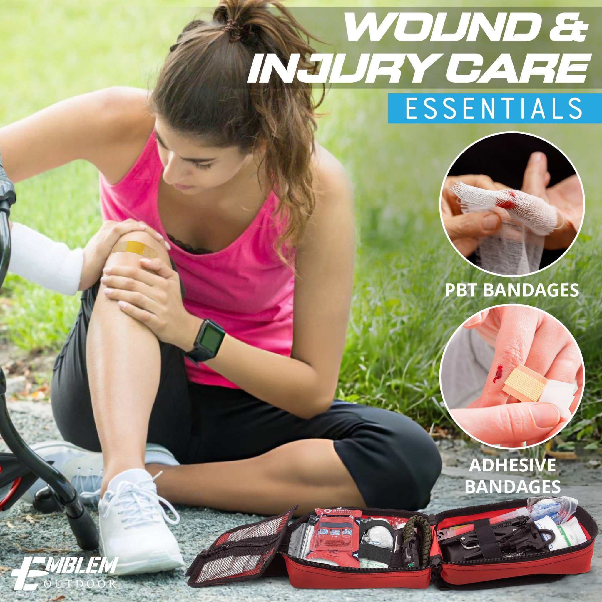 242 Piece First Aid242 Piece First Aid Survival Kit with SWAT-T Tourniquet242 PC FIRST AID SURVIVAL KIT. Ideal emergency gear for families and outdoor enthusiasts. Designed by Marine Corps veterans and a U.S. physician, this portable and rFirst Aid Kit