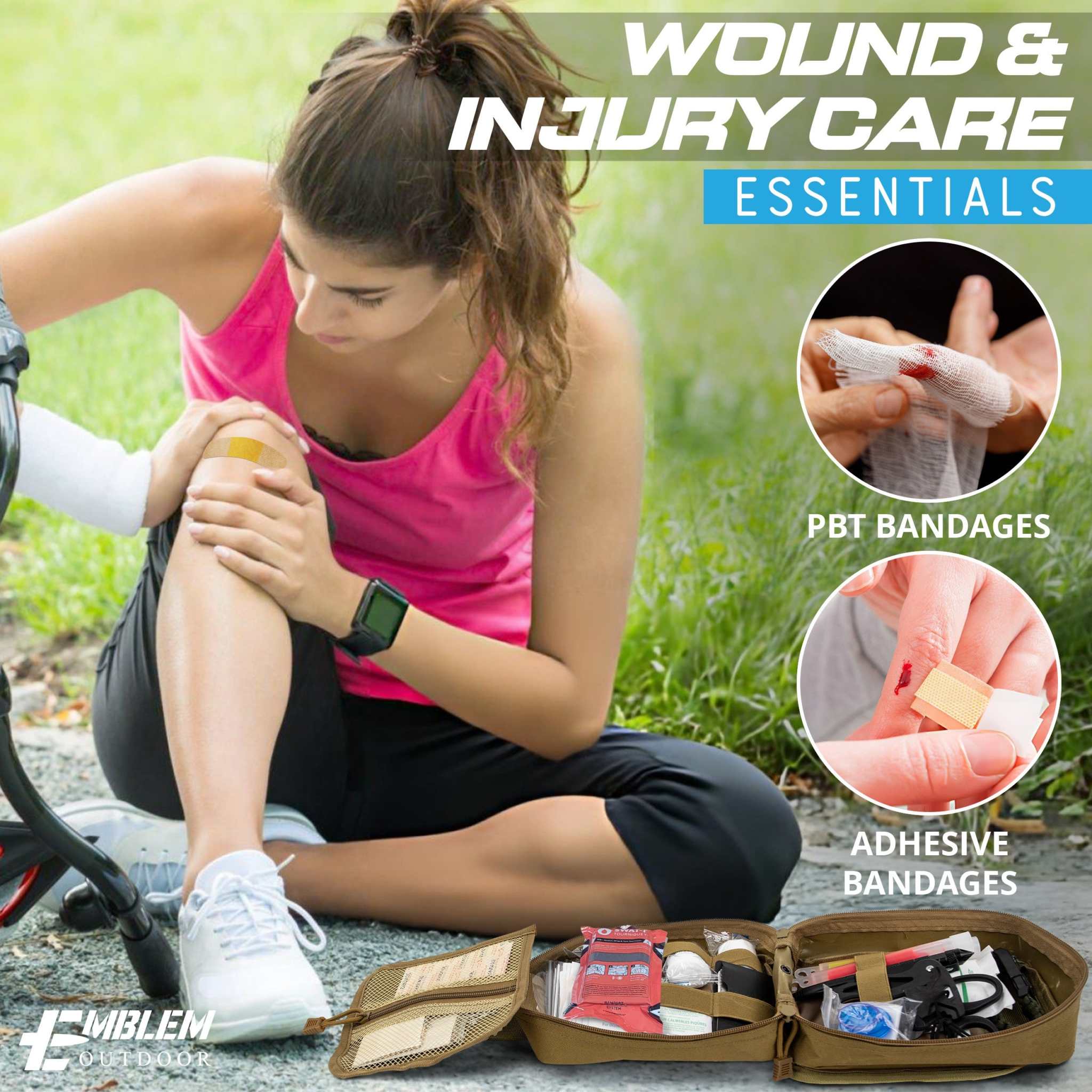 242 Piece First Aid242 Piece First Aid Survival Kit with SWAT-T Tourniquet242 PC FIRST AID SURVIVAL KIT. Ideal emergency gear for families and outdoor enthusiasts. Designed by Marine Corps veterans and a U.S. physician, this portable and rFirst Aid Kit