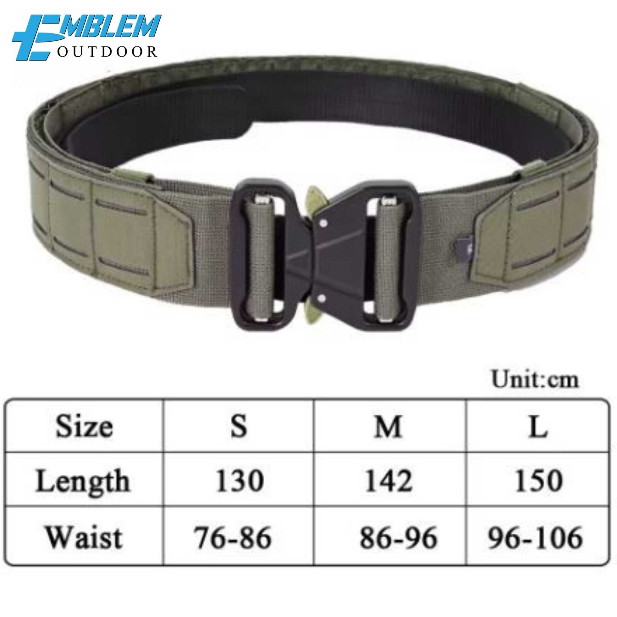 Battle Belt Tactical Metal Buckle with MOLLE system Range Gear