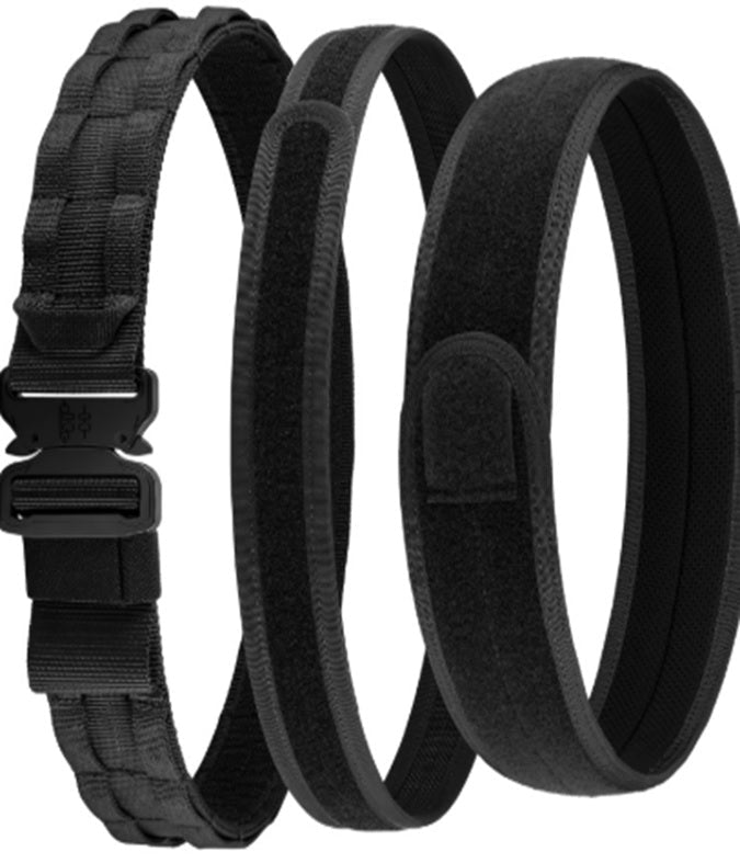 Adjustable Nylon Tactical Battle Belt with Quick Release Buckle Black
