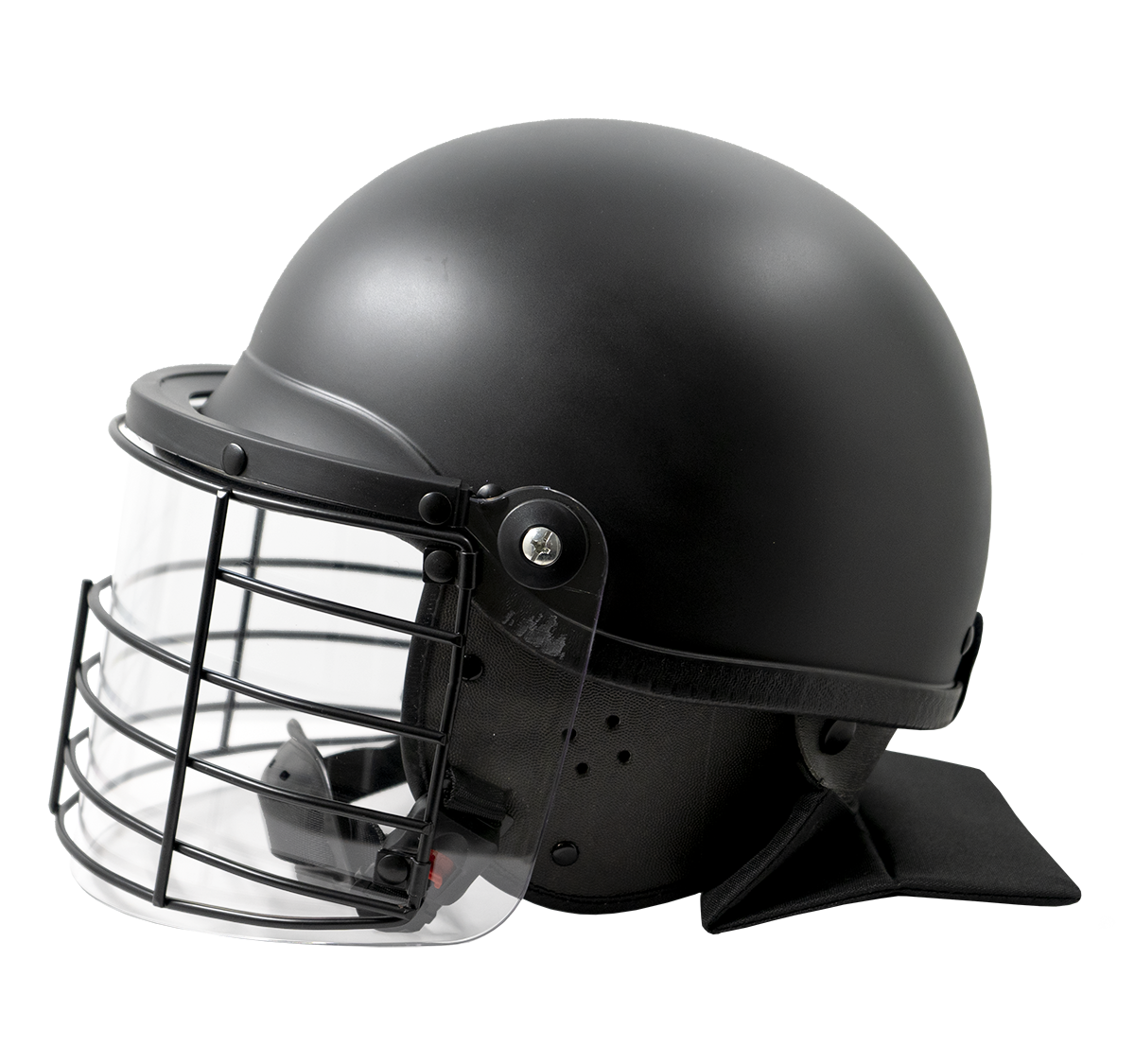 Riot Control Helmet with Steel Grid