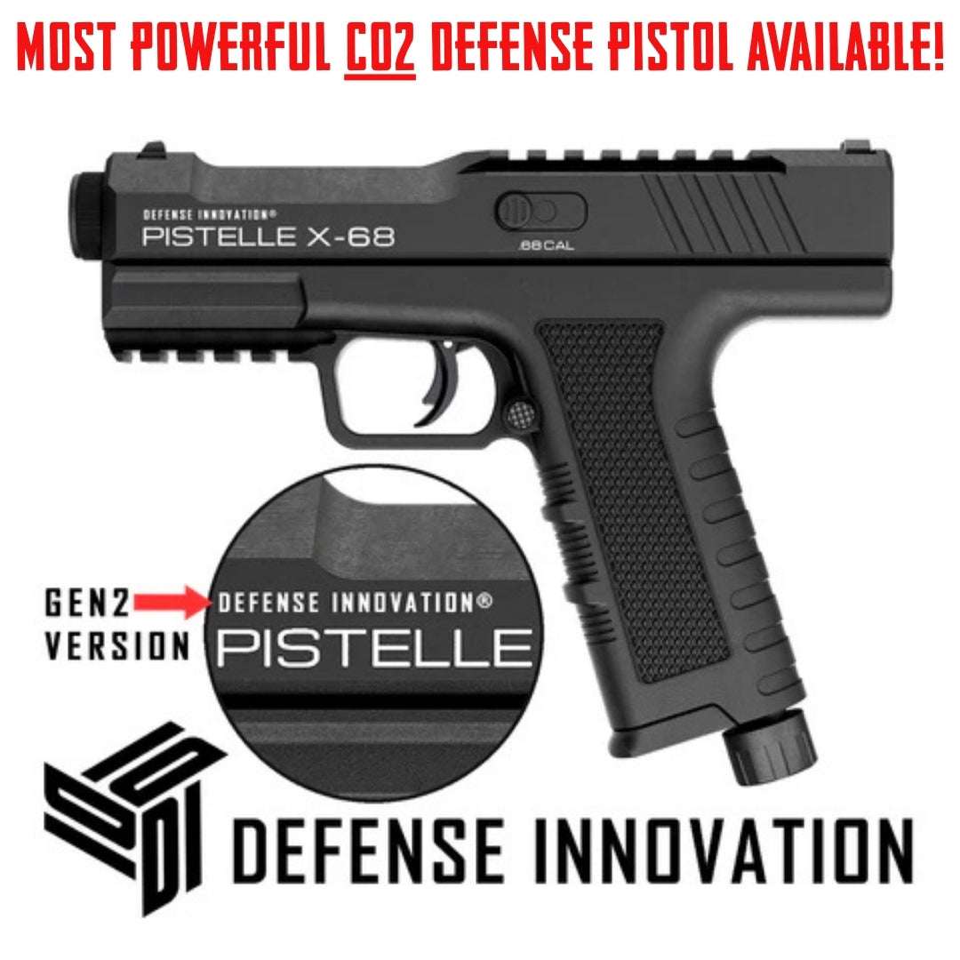 Pistelle X-68 Defense PistolPistelle X-68 Defense Pistol - GEN 2Upgraded Seals &amp; Components (Extra Seal &amp; Lube Included)!
 
The GEN2 Pistelle X-68 features upgraded seals for enhanced reliability and durability. This secoNon Lethal Protection