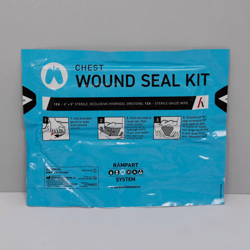 Compact Wound Seal Kit with Occlusive Hydrogel Dressing and Gauze