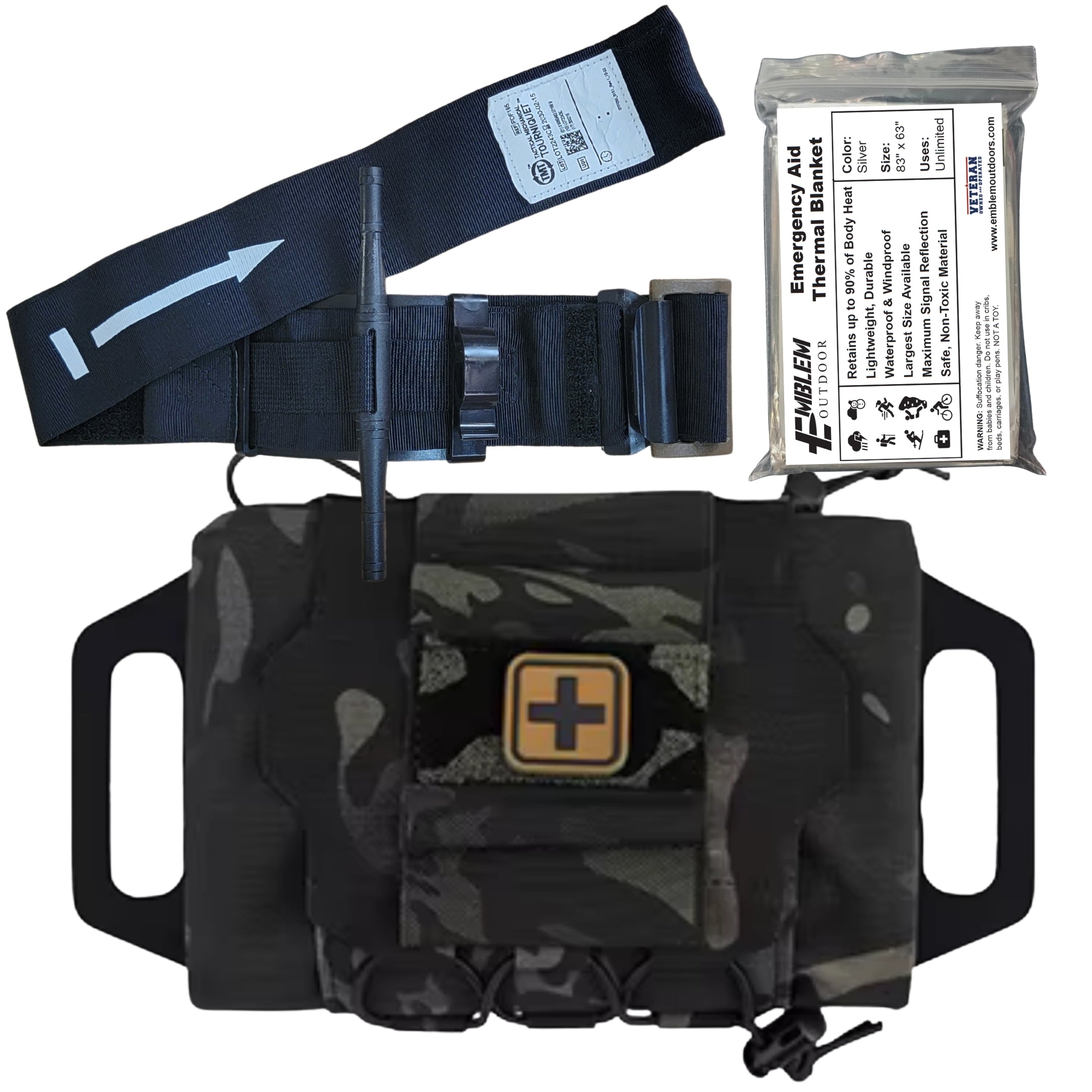 Rapid Deploy Tactical IFAK with Tourniquet Made in USA