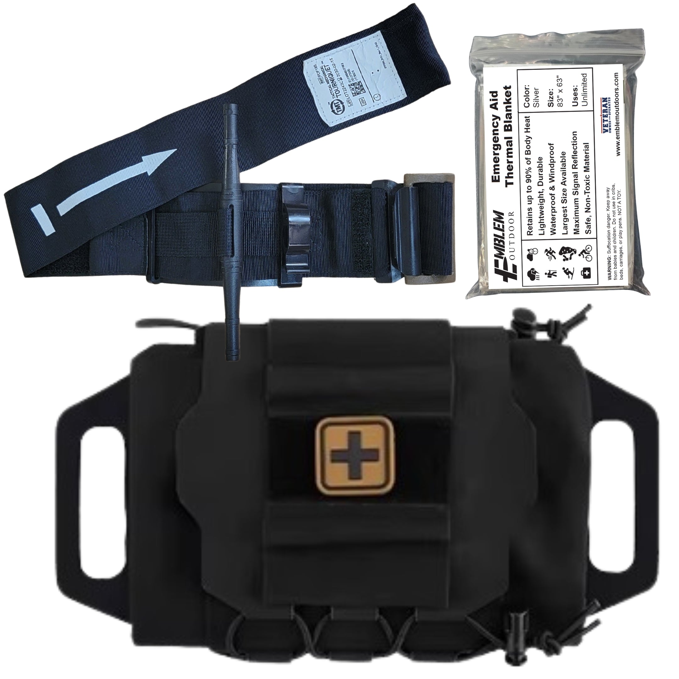 Rapid Deploy Tactical IFAK with Tourniquet Made in USA