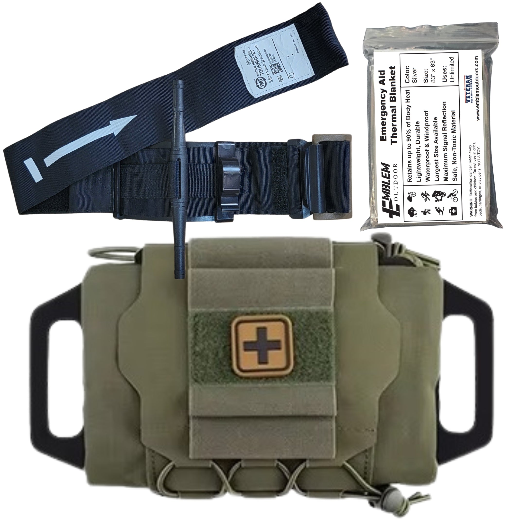 Rapid Deploy Tactical IFAK with Tourniquet Made in USA