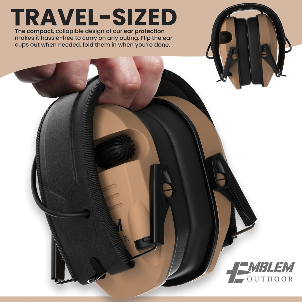 Shield Pro electronic hearing protectionShield Pro Electronic Hearing ProtectionShield Pro smart electronic ear protection tactical shooting earmuffs by Emblem Outdoor provide up to 200 hours of use while providing active sound dampening and lowHearing Protection