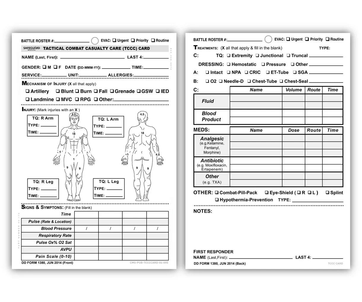 TCCC Card MOJO First Aid Kit