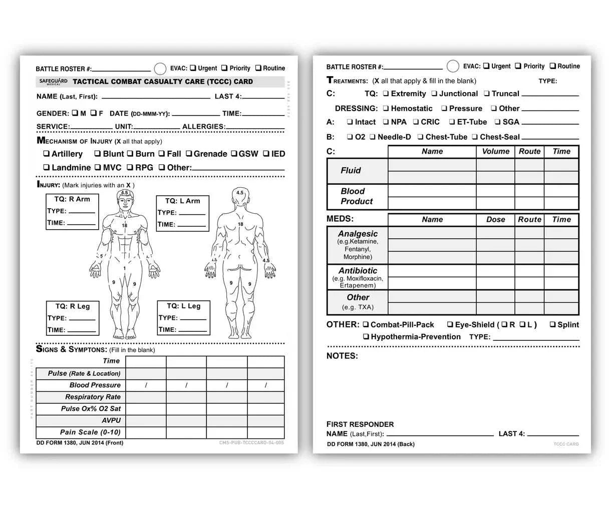TCCC Card MOJO First Aid Kit
