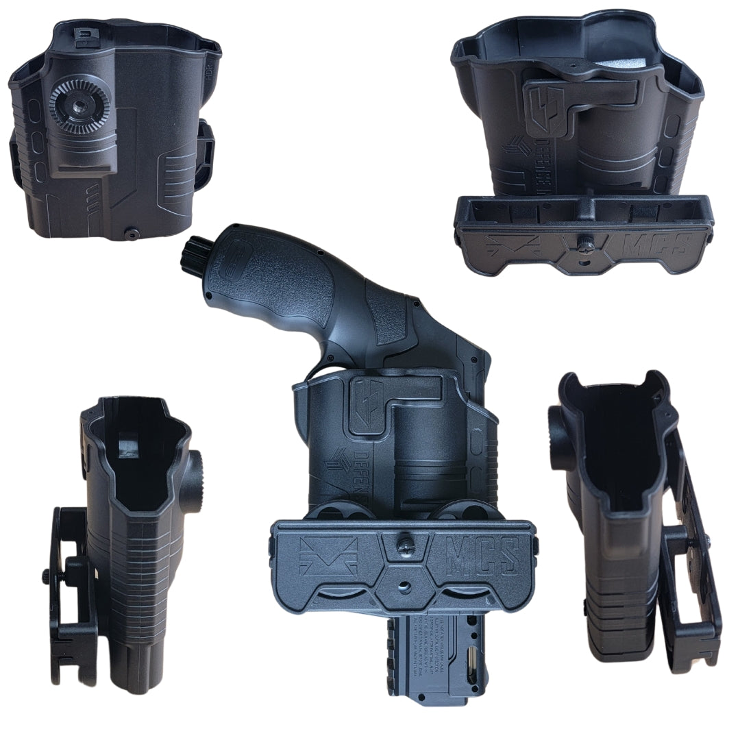 TR50 TR50LTR50 TR50L HDR50 Holster Flashlight Laser Compatible (Right Hand)This holster is designed to be compatible with this laser/flashlight. It is highly ergonomic. with a quick-release/quick-locking button that allows for a quick draw Non Lethal Protection