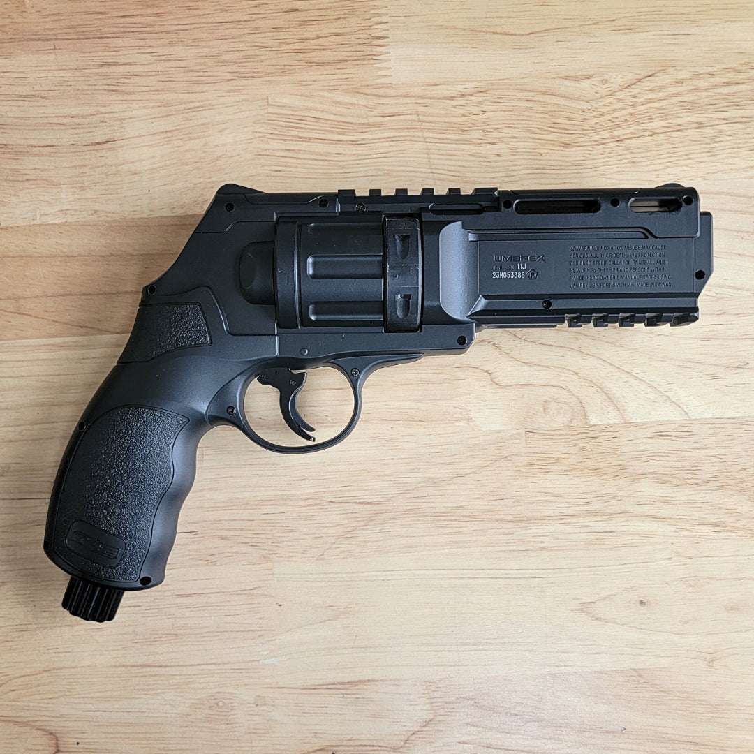 TR50 HDR RevolverTR50 HDR Revolver .50 Cal Pistol GEN3 T4E (With Gen2 CO2 Activation BuThis is the generation 3 model production valve with crimp and thread. It is the latest production with the reinforced valve for excellent reliability and durabilityNon Lethal Protection