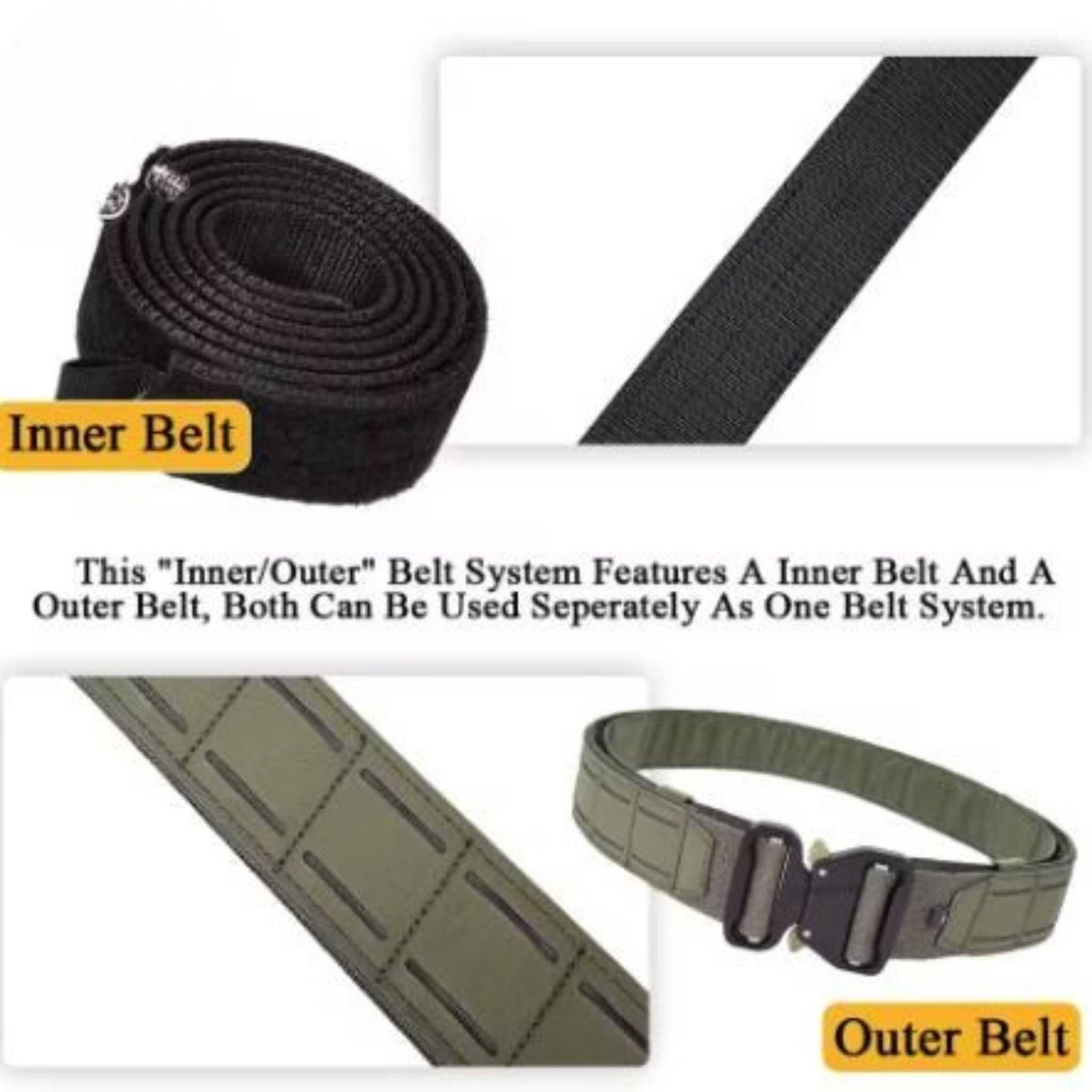 Battle Belt Tactical Metal Buckle with MOLLE system Range Gear