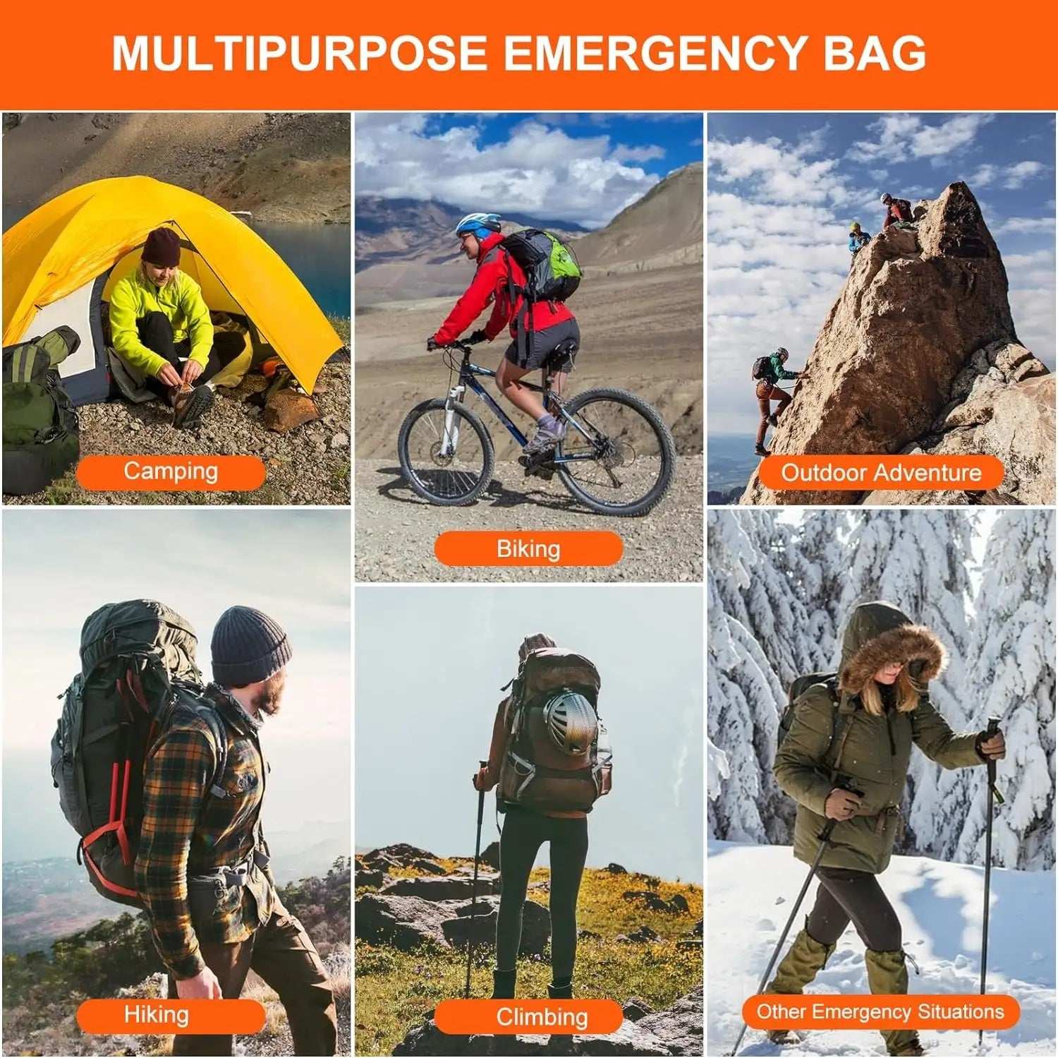 Emergency Sleeping BagEmergency Sleeping Bag / Bivy Sack. Cold Weather Survival GearPrepare for unexpected situations with our premium emergency survival bivy sack, an essential addition to your survival gear and supplies. This lightweight and compaEmergency Gear