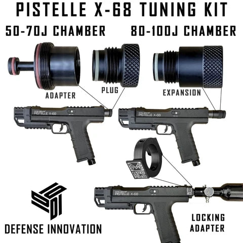 Max Power Pistelle X-68 HPA (50 to 100 Joules Tuning Chamber Kit)