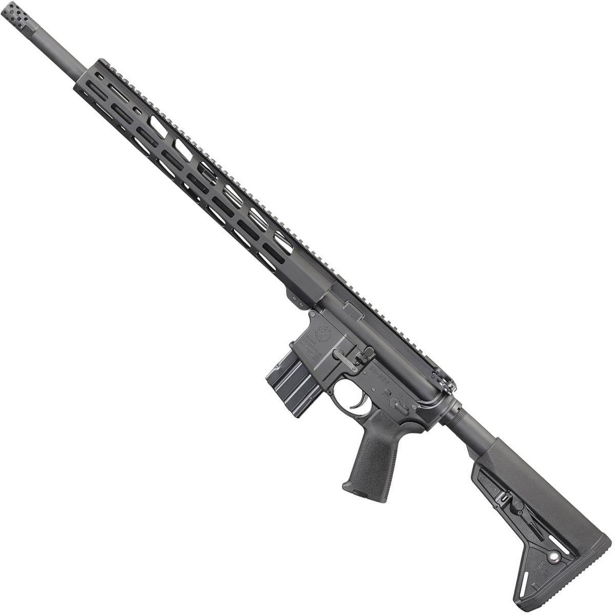 Ruger AR-556 MPR 450 Bushmaster 18in Black Anodized Semi Automatic Rifle - 5+1 Rounds